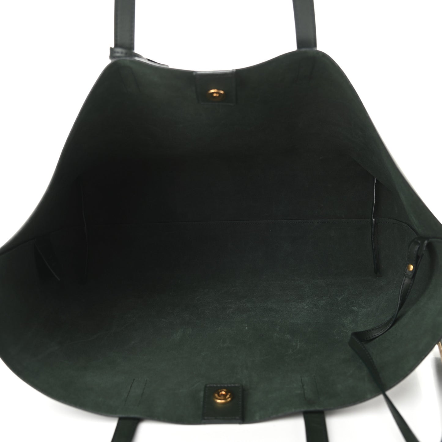 Calfskin Large Shopping Tote Dark Green
