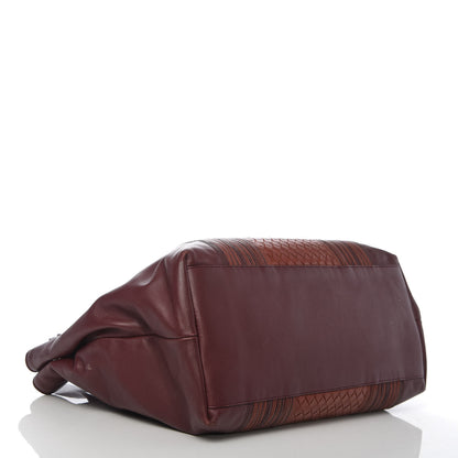 Bottega Veneta Nappa Intrecciato Embroidered Tote Barolo Brique 4 of 14