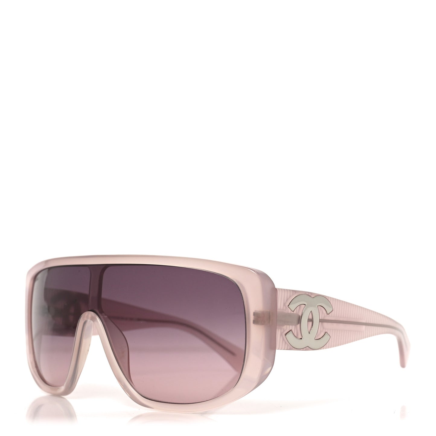 Acetate Shield Sunglasses 5495 Light Pink