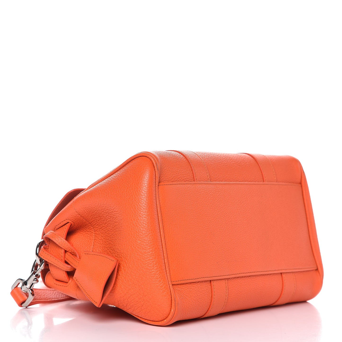 Classic Grain Small Bayswater Satchel Bright Orange