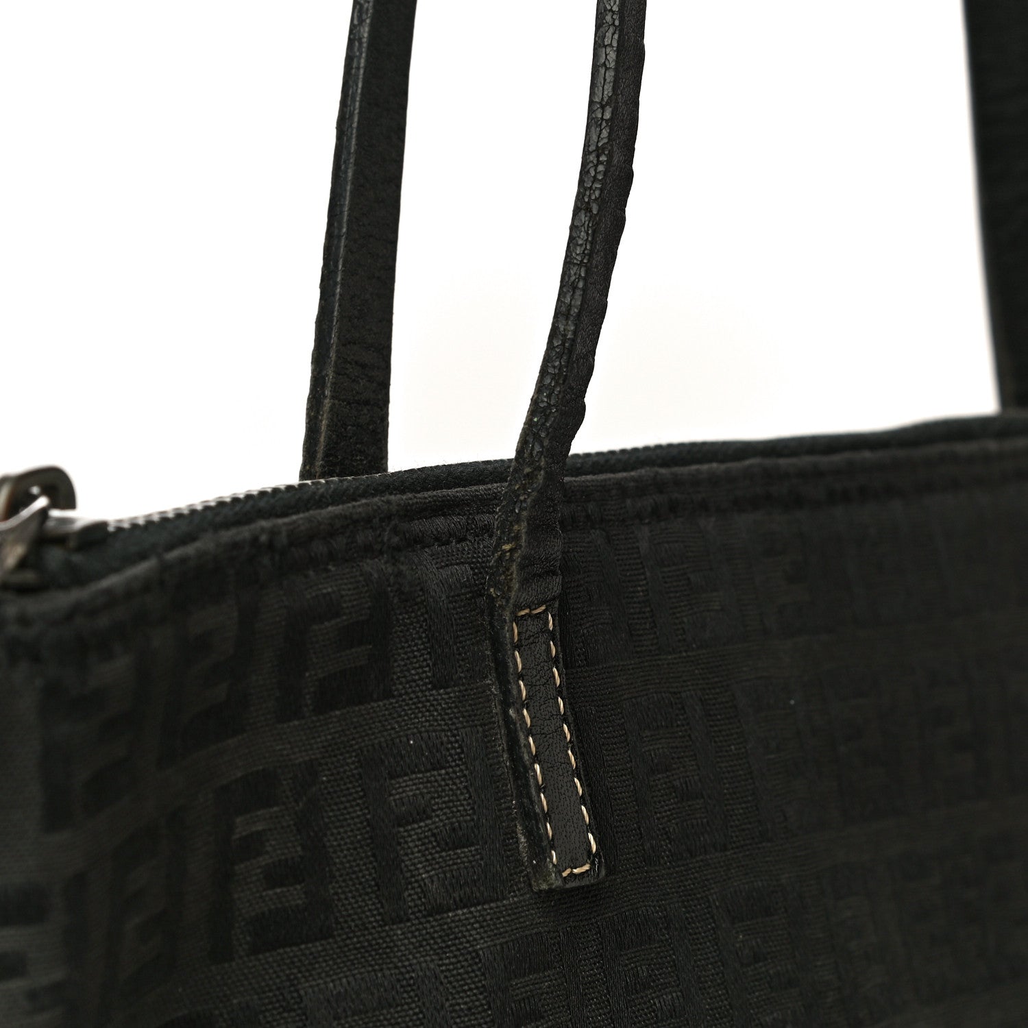 Fendi Zucchino Roll Tote Black 13 of 14