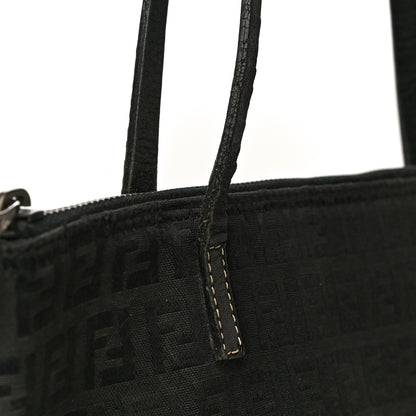 Fendi Zucchino Roll Tote Black 13 of 14