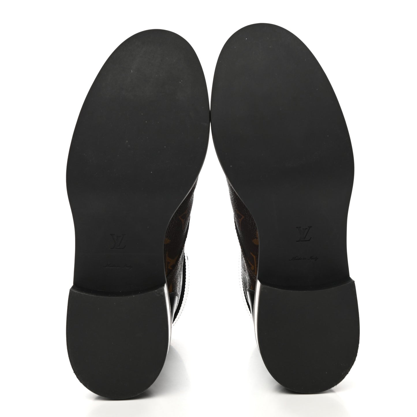 Calfskin Monogram Wonderland Flat Ranger Boots 39 Black
