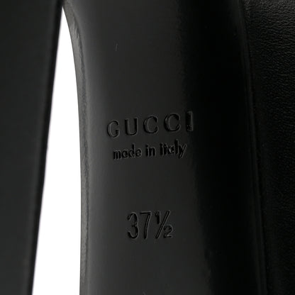 Gucci Calfskin Horsebit Platform 70/160mm Slingback Mules 37.5 Black 7 of 10