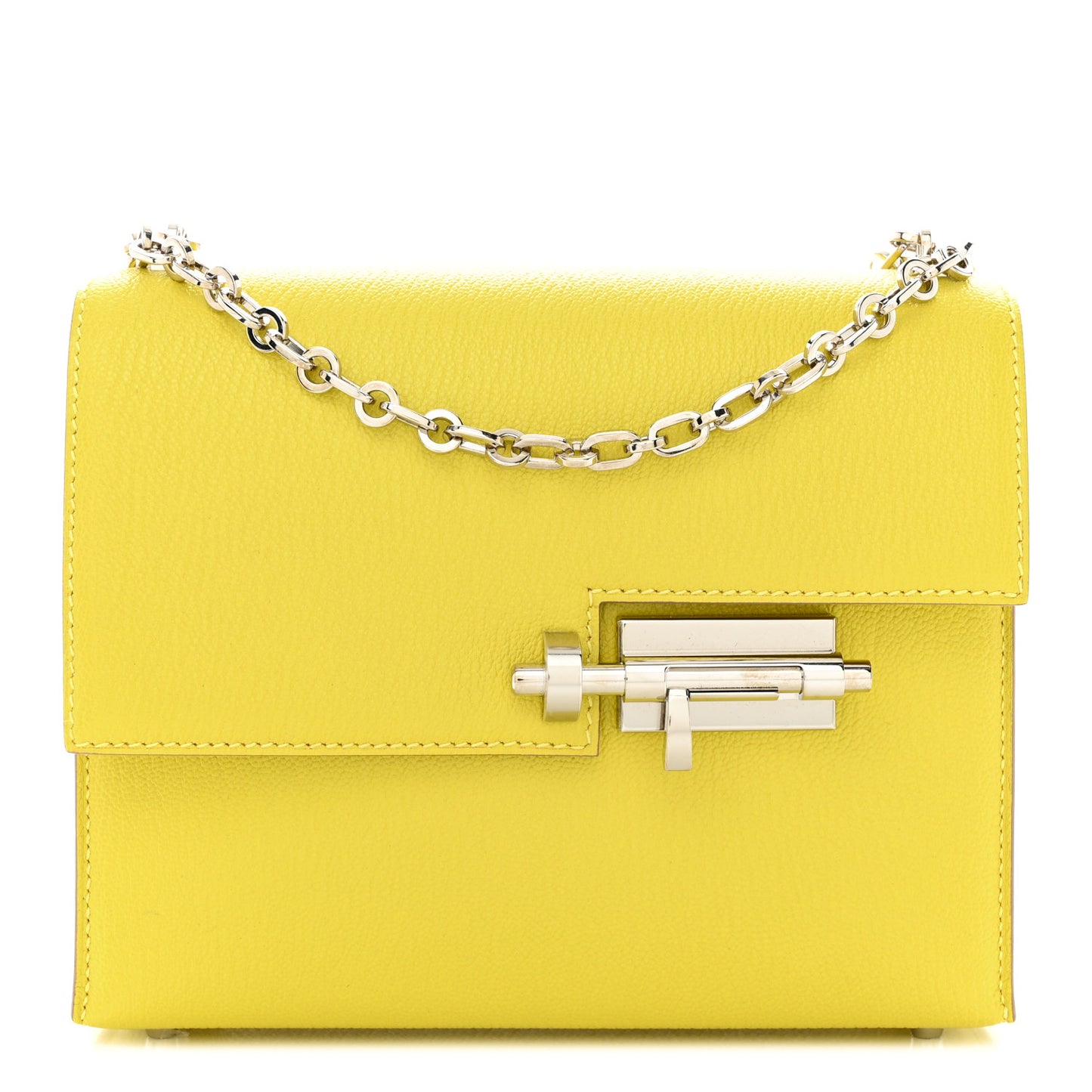 Chevre Mysore Mini Verrou Chaine Bag Lime