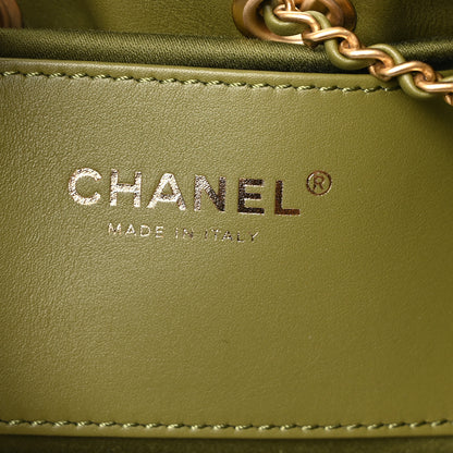 Chanel Suede Quilted Small Chanel 25 Handbag Khaki 6 of 11