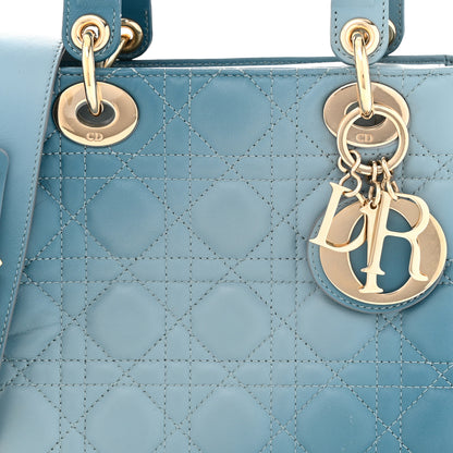 Christian Dior Lambskin Cannage Gradient Small My Lady Dior Denim Blue 8 of 12