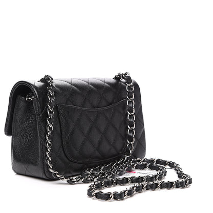 Chanel Iridescent Caviar Quilted Mini Rectangular Flap Black 2 of 10