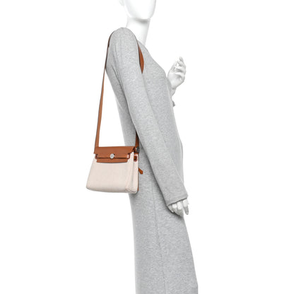 Hermes Military Toile Vache Hunter Herbag Zip Retourne 20 Ecru Beige Fauve 2 of 11