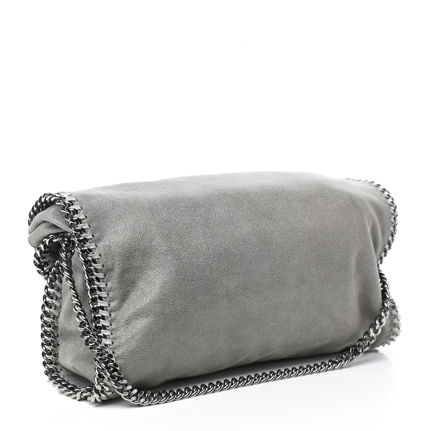 Shaggy Deer Falabella Fold Over Tote Grey