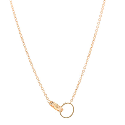 Cartier 18K Yellow Gold Interlocking LOVE Necklace 1 of 6