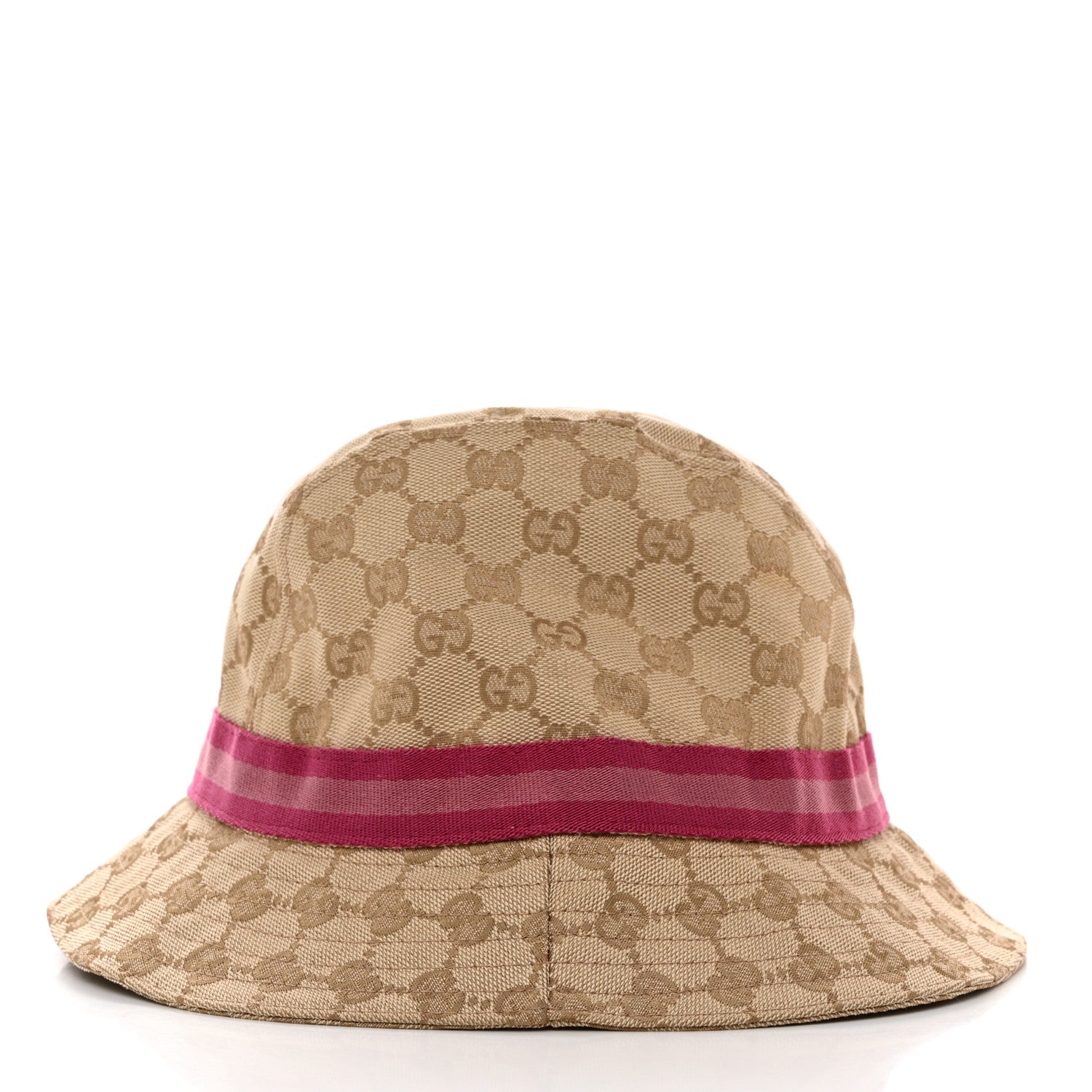 Gucci GG Monogram Web Bucket Hat S Beige Pink 5 of 8