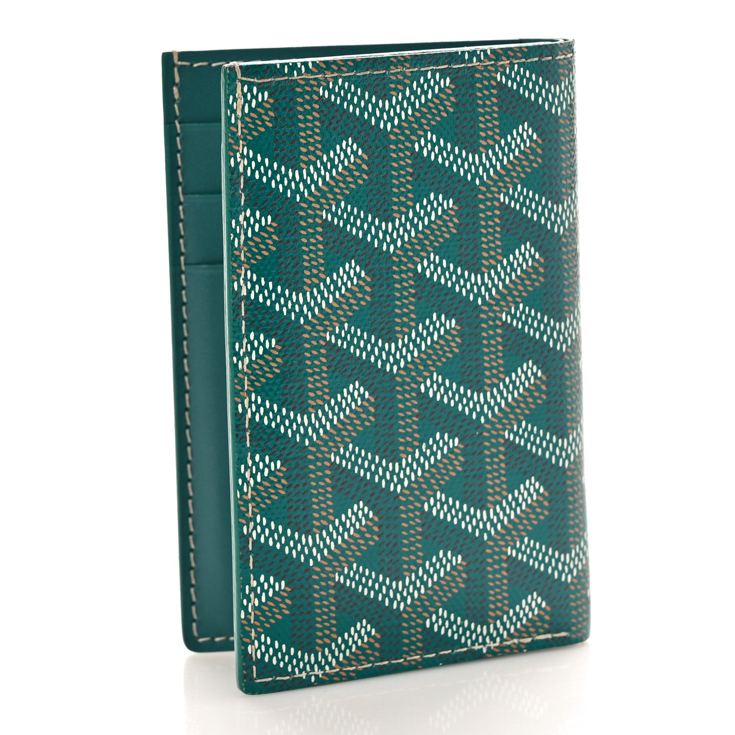 Goyard Goyardine Saint Pierre Card Holder Green 3 of 7