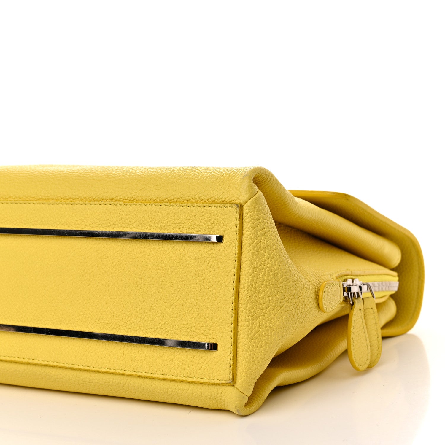 Balenciaga Grained Calfskin Le Dix Small Soft Cartable Mustard Yellow 12 of 21