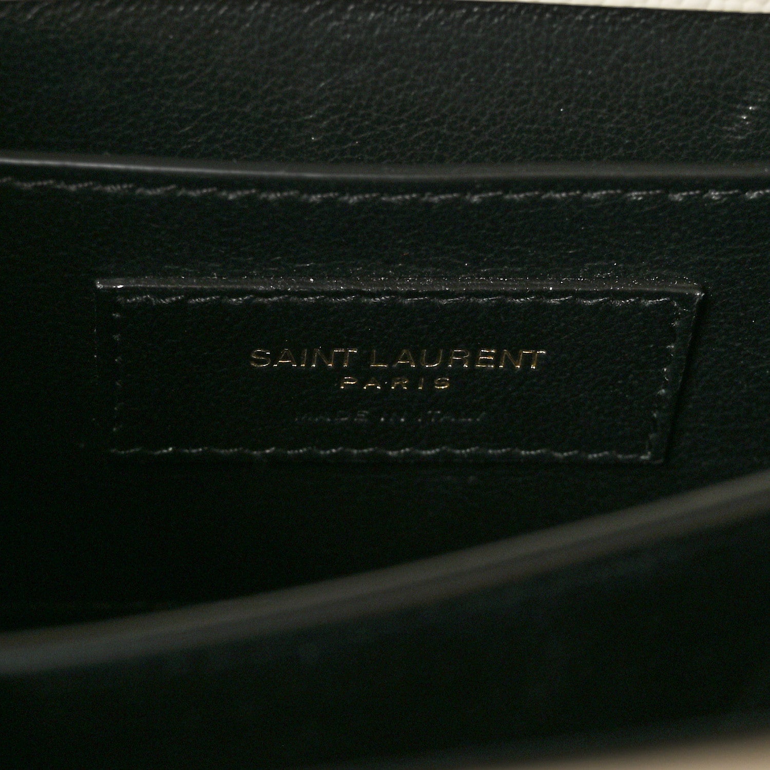 Saint Laurent Grain de Poudre Mini Classic Monogram Cassandra Top Handle Vintage White 6 of 10