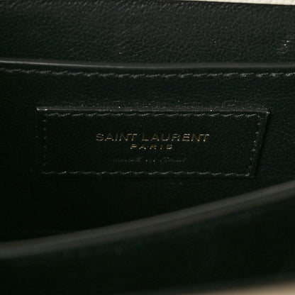 Saint Laurent Grain de Poudre Mini Classic Monogram Cassandra Top Handle Vintage White 6 of 10