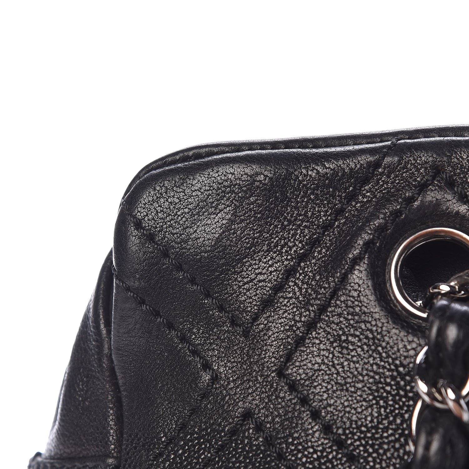 Chanel Calfskin Diamond Stitch Tote Black 12 of 12