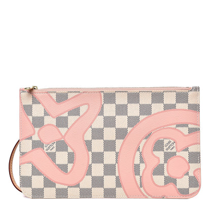 Louis Vuitton Damier Azur Tahitienne Neverfull MM GM Pochette 1 of 8