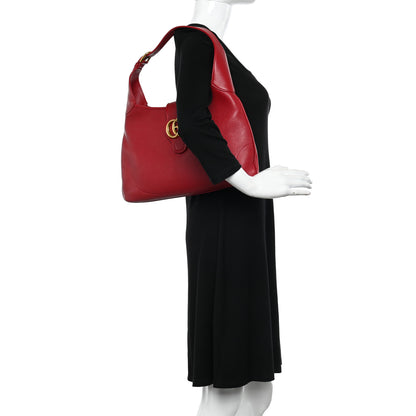 Gucci Goatskin Medium Aphrodite Shoulder Bag Hibiscus Red 2 of 10