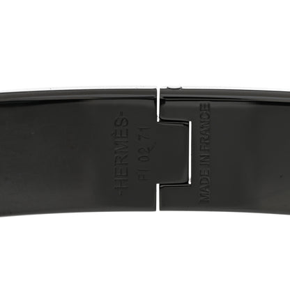 Hermes Matte Enamel Narrow Clic Clac HH Bracelet T5 So Black 4 of 5