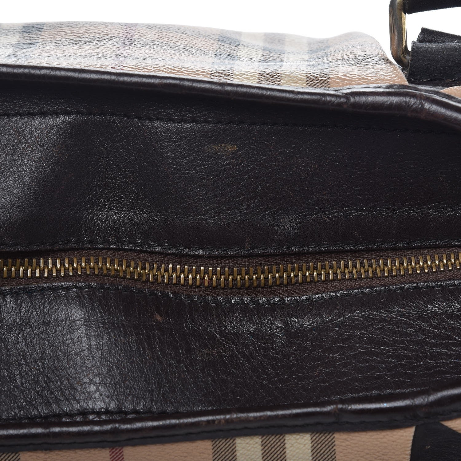 Burberry Haymarket Check Medium Heathcliff Tote Chocolate 14 of 23