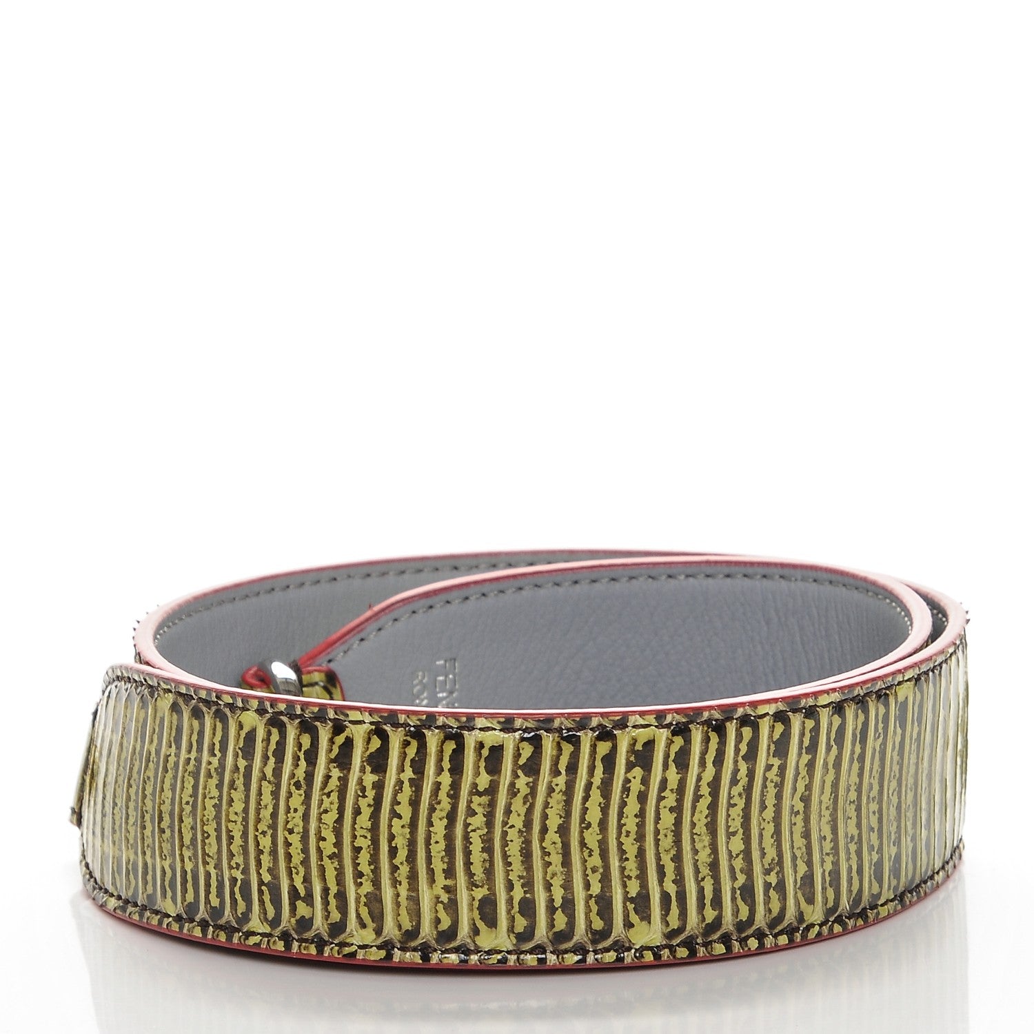Fendi Elaphe Vitello Dolce Strap You Verde Acido Ardesia 3 of 5