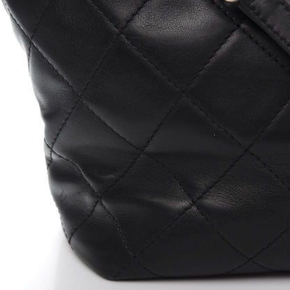 Chanel Calfskin Quilted Large Shopping In Chains Tote Black 10 of 12