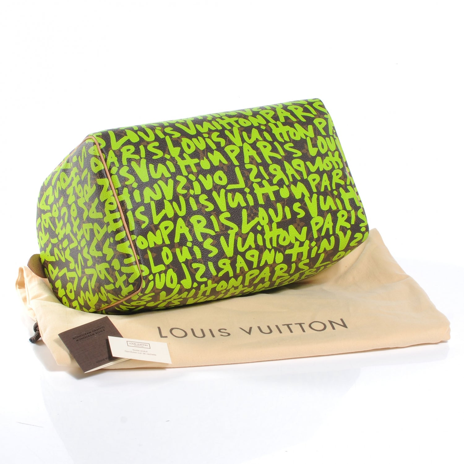 Louis Vuitton Monogram Graffiti Speedy 30 Green 4 of 8