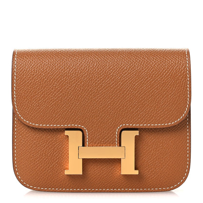 Hermes Epsom Constance Slim Wallet Gold 1 of 10