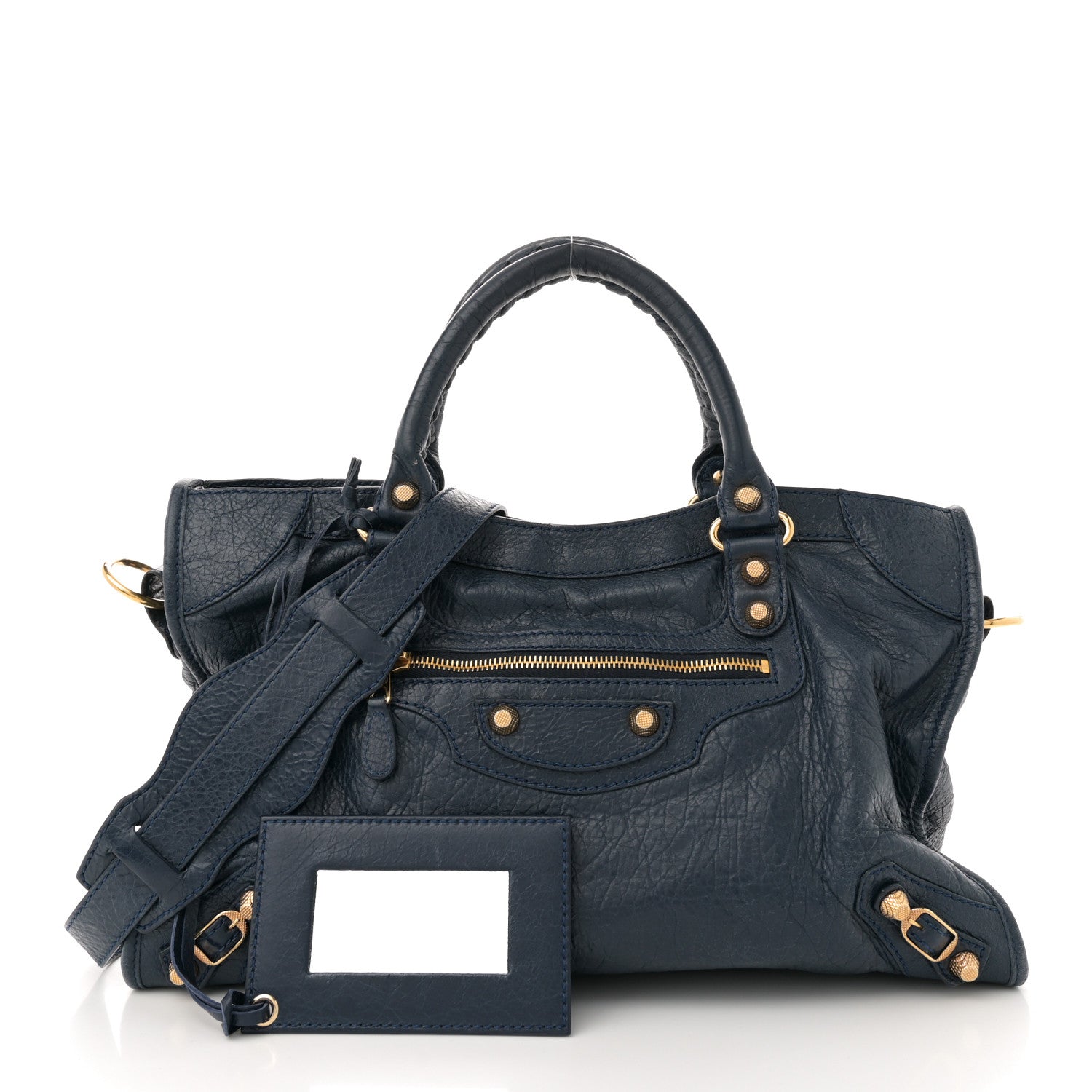 Balenciaga Agneau Giant 12 Gold Hardware City Bleu Obscur 3 of 13