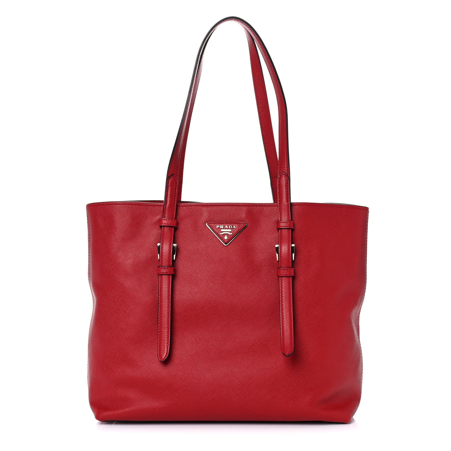 Prada Saffiano Soft Tote Fuoco 1 of 11
