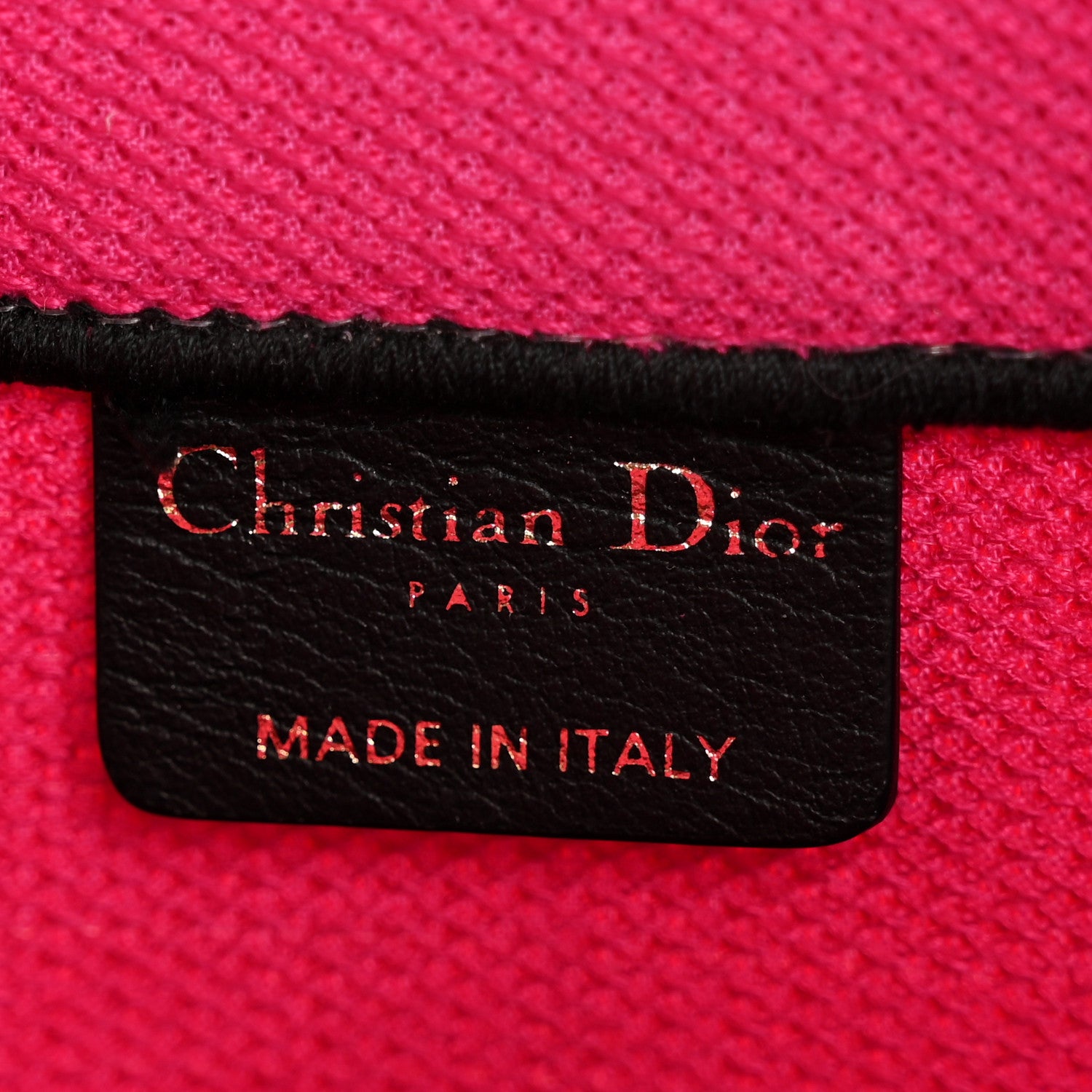 Christian Dior Canvas Embroidered Medium Jungle Pop Book Tote Fuchsia Multicolor 6 of 13