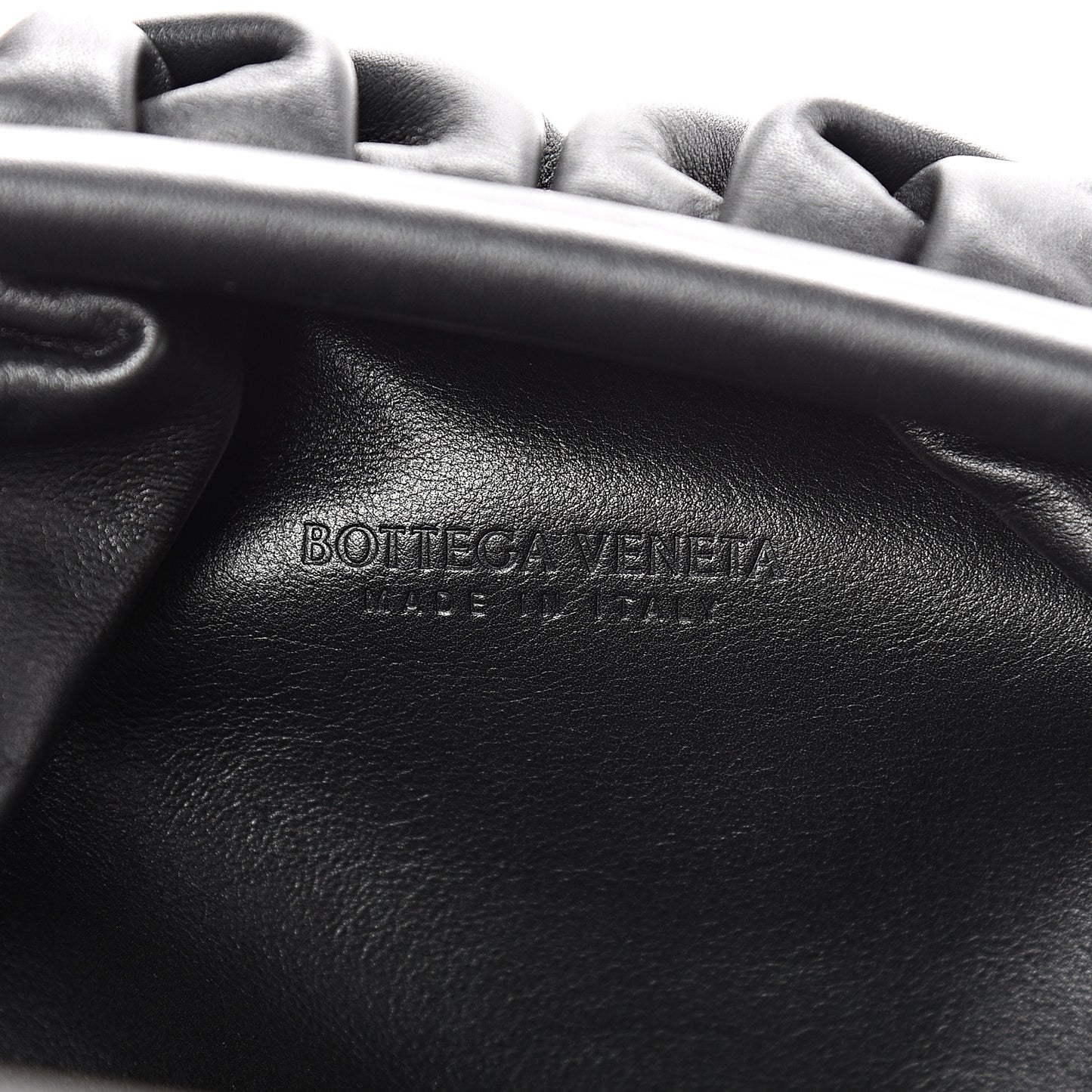 Smooth Butter Calf The Pouch Oversized Clutch Black