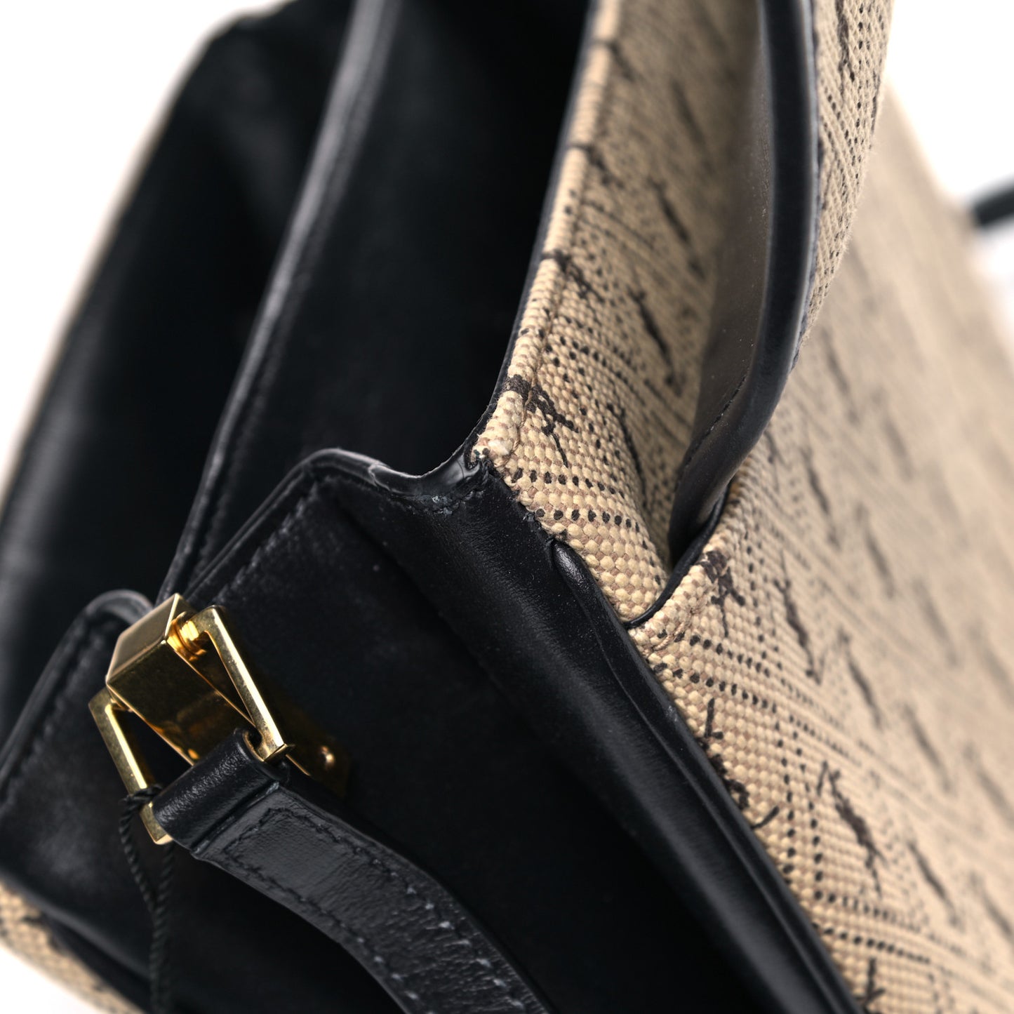 Canvas Small Le Monogramme Satchel Beige Black