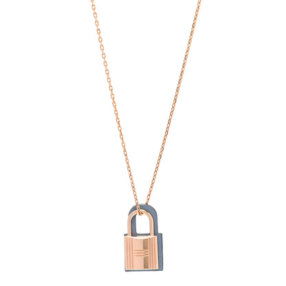 Hermes Swift Small O'Kelly Pendant Necklace Bleu Lin 1 of 8