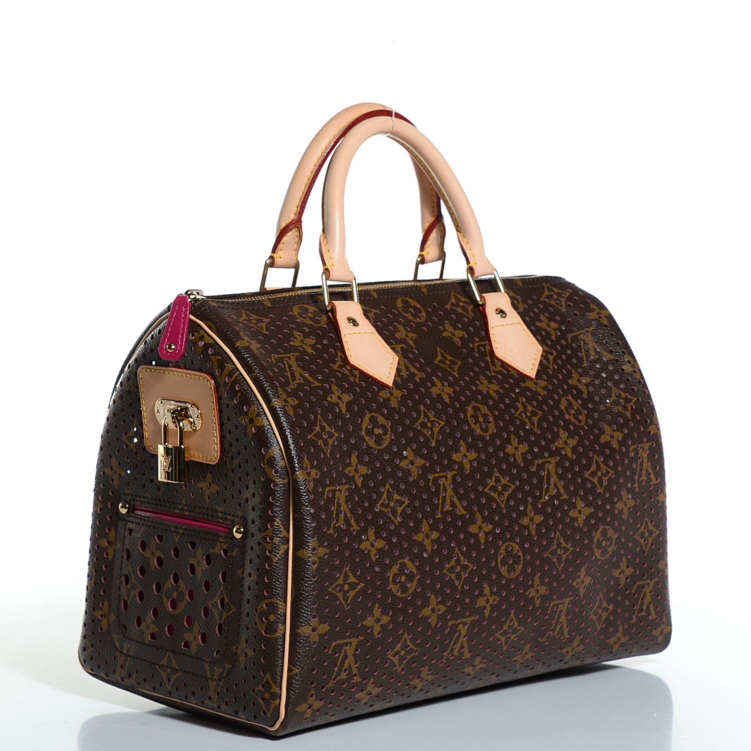 Louis Vuitton Monogram Perforated Speedy 30 Fuchsia 3 of 7