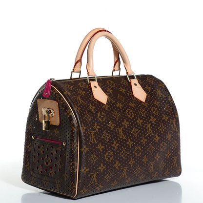Louis Vuitton Monogram Perforated Speedy 30 Fuchsia 3 of 7