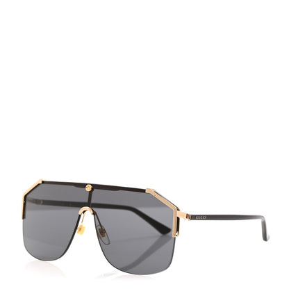 Gucci Metal Rimless Square Sunglasses GG0291S Black Gold 1 of 9