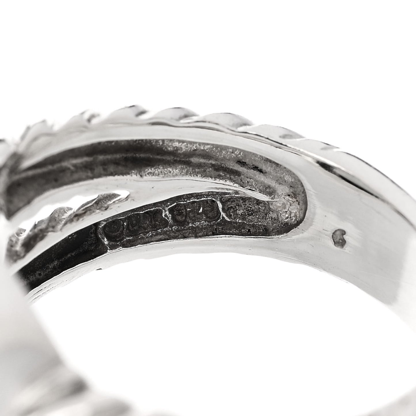 Sterling Silver Diamond Prasiolite 11mm Albion Ring 54 6.75