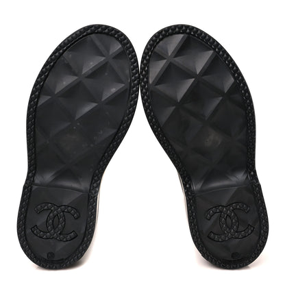 Chanel Caoutchouk CC High Boots 37 Black 6 of 9