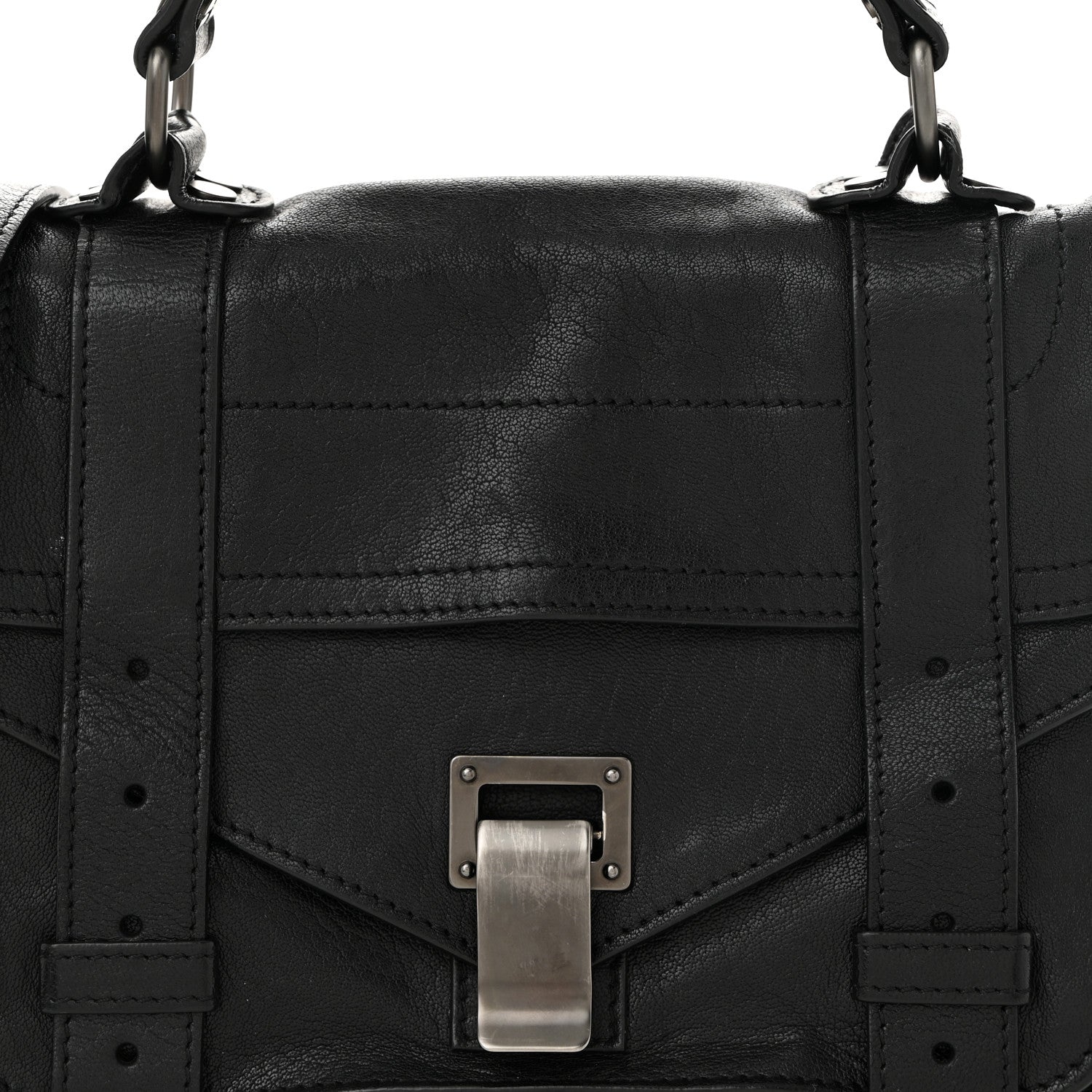 Proenza Schouler Lambskin Tiny PS1 Satchel Black 8 of 10