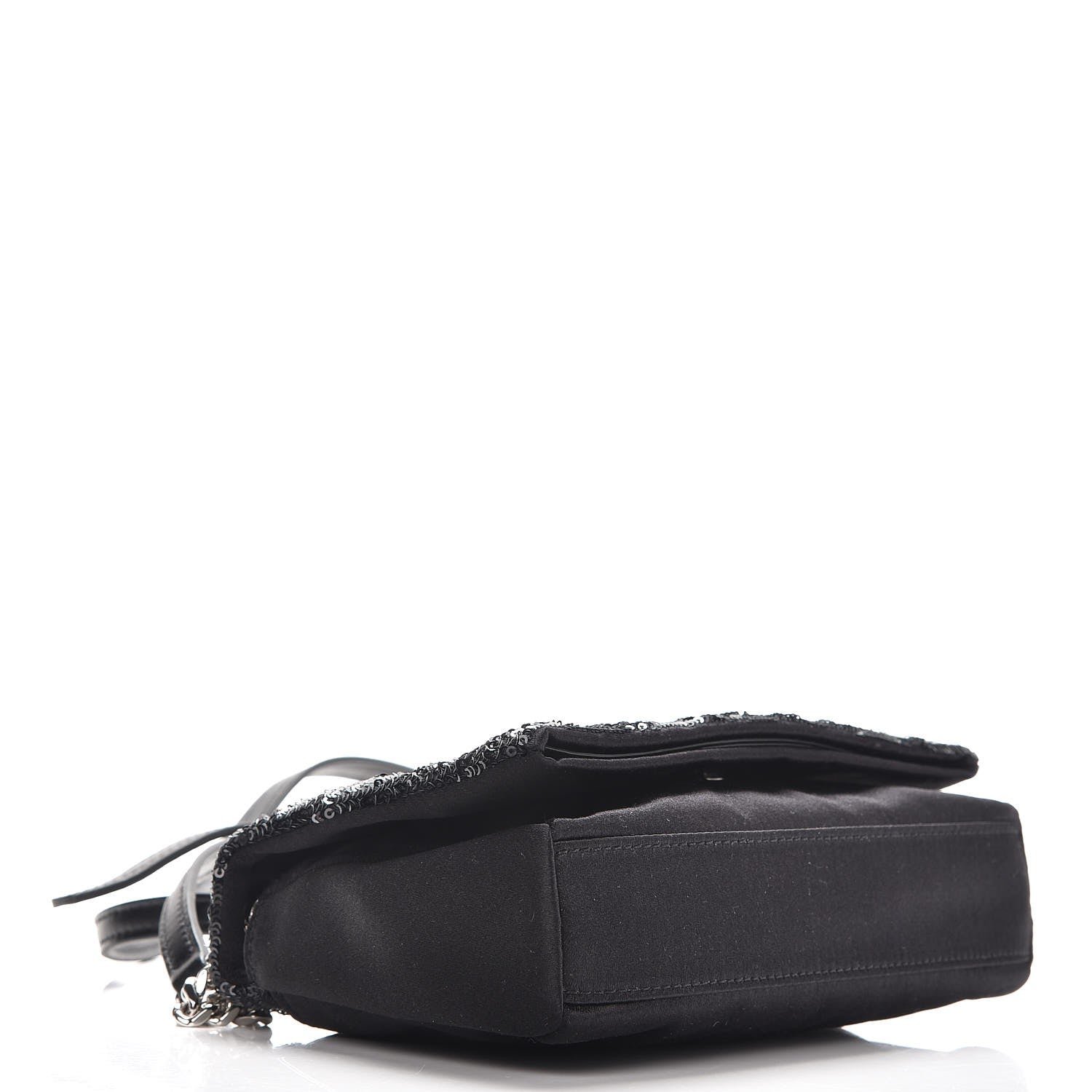 Saint Laurent Sequins Toy West Hollywood Shoulder Bag Nero Argento 4 of 7