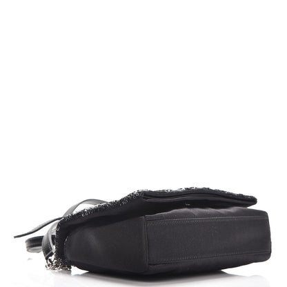 Saint Laurent Sequins Toy West Hollywood Shoulder Bag Nero Argento 4 of 7