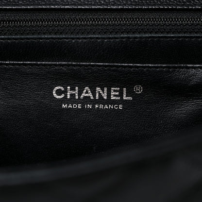 Chanel Caviar Quilted Jumbo Single Flap Black 6 of 19