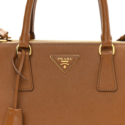 Prada Saffiano Lux Large Galleria Double Zip Tote Caramel 10 of 13