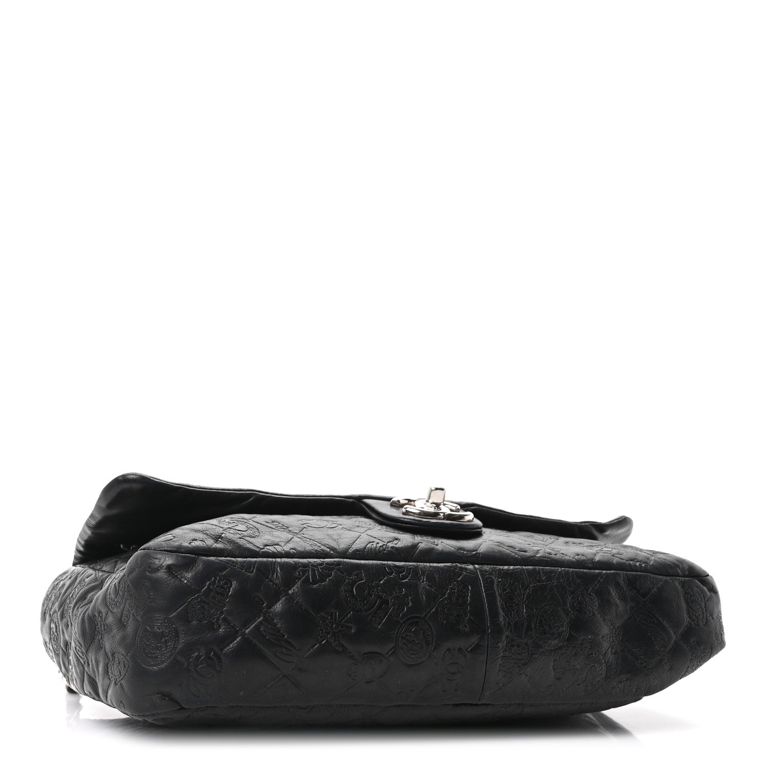 Chanel Calfskin Embossed Large Lucky Symbols Flap Black 4 of 10