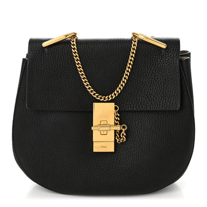 Chloe Grained Lambskin Drew Shoulder Bag Black 1 of 10