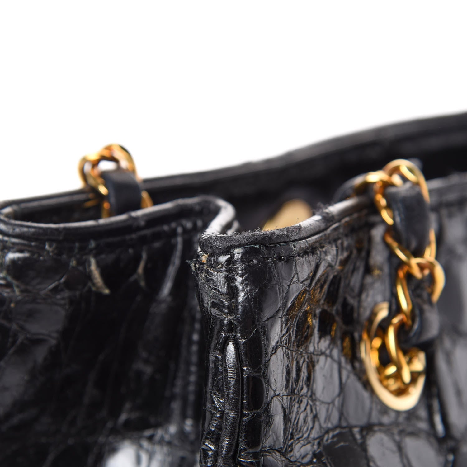 Chanel Alligator Tote Black 12 of 16