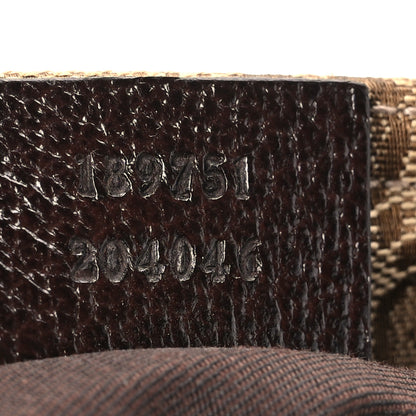 Gucci Monogram Web Medium Flat Messenger Bag Brown 7 of 10