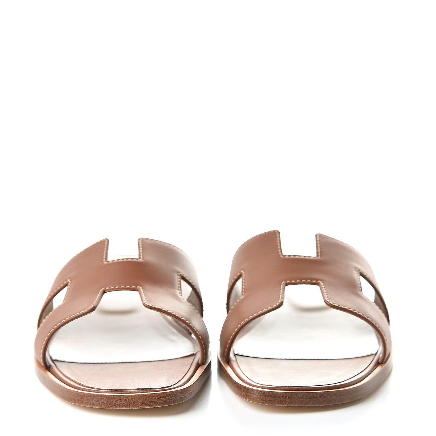 Box Calfskin Oran Sandals 37 Gold